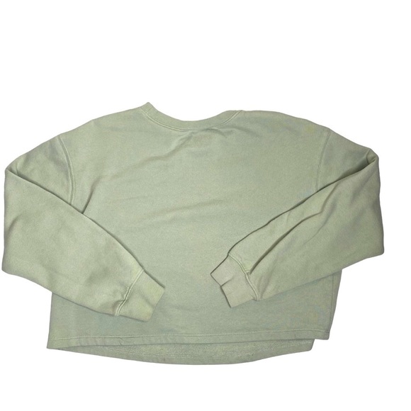Baby Yoda Grogu Cropped Sweatshirt Sage Green Sz Sm - Picture 3 of 7